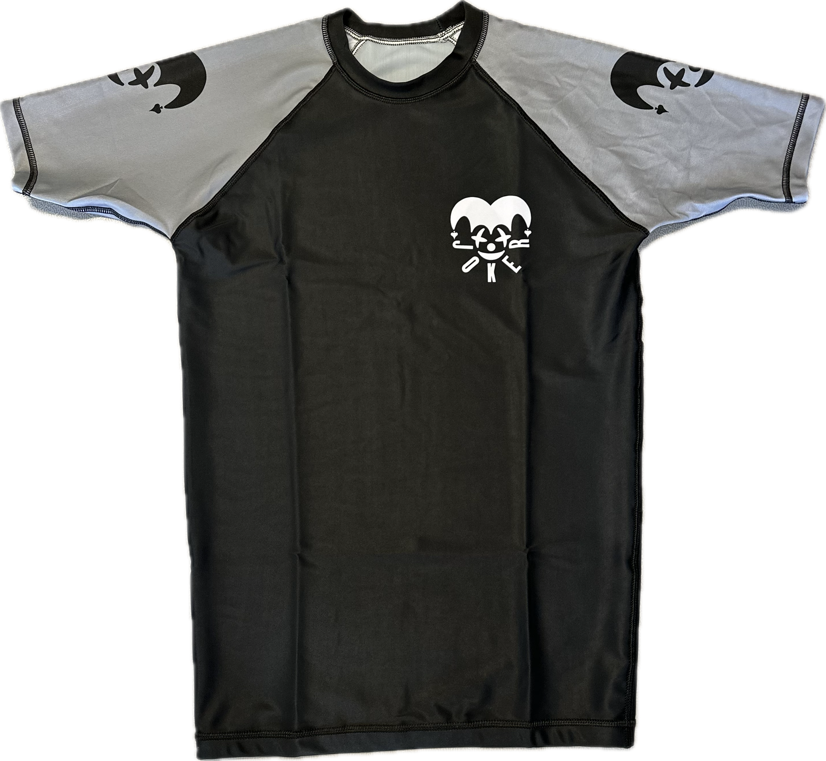 JKR Short Sleeve Rashguard Black and Grey