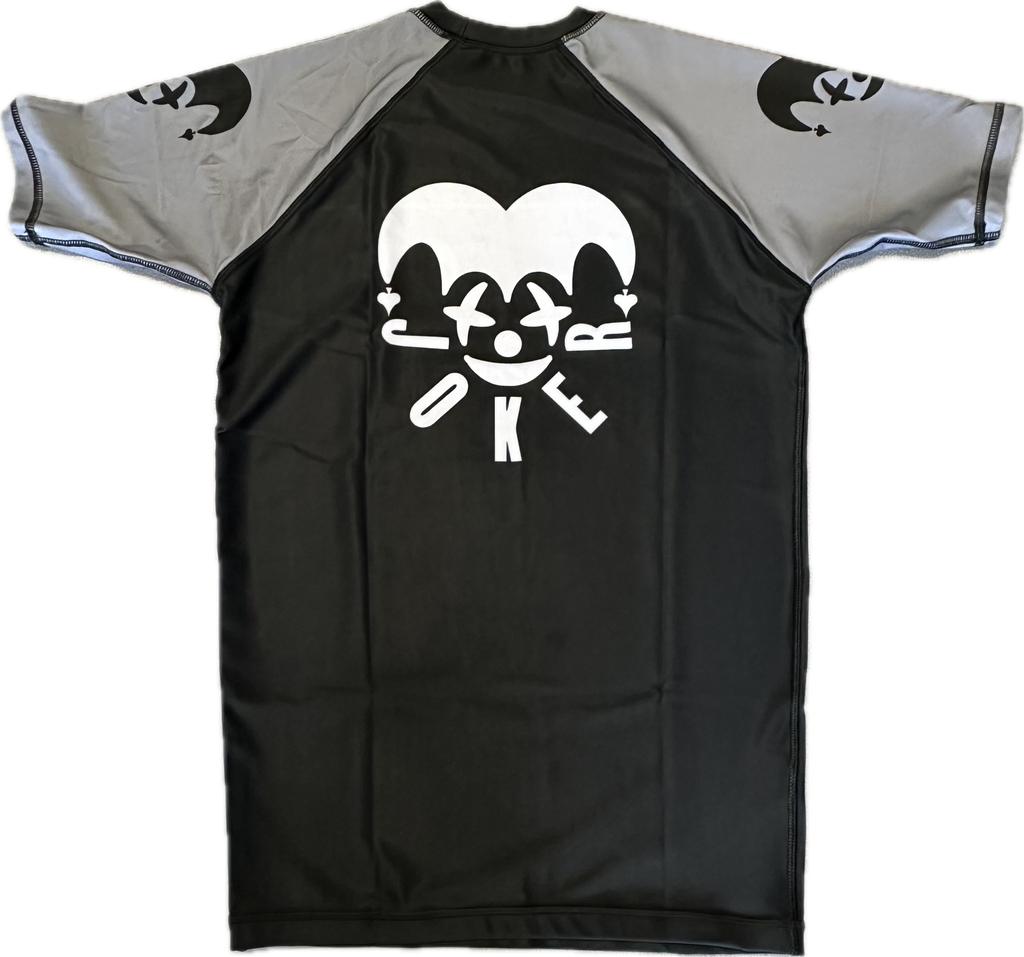 JKR Short Sleeve Rashguard Black and Grey