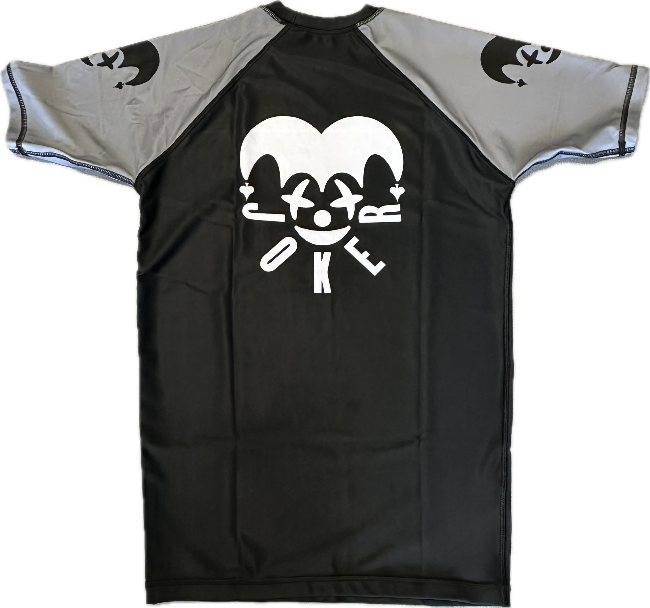 JKR Short Sleeve Rashguard Black and Grey